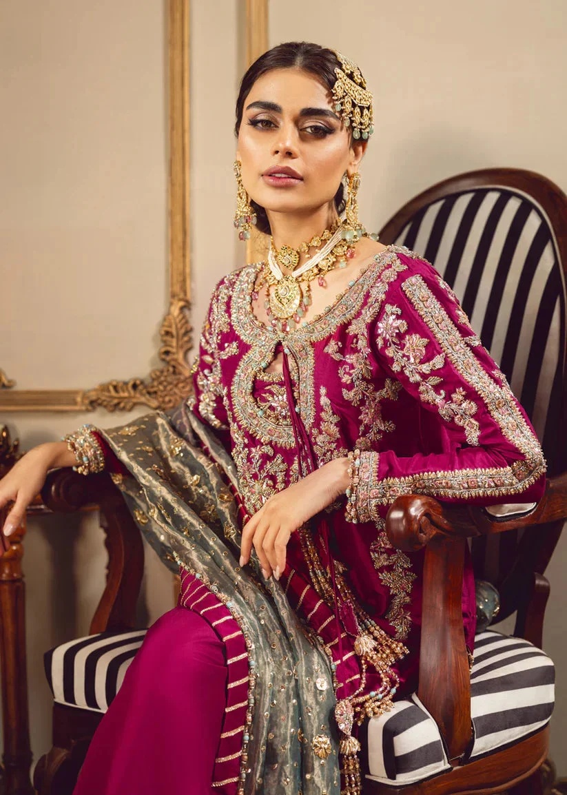 Melodic Tassels pakistani fashion outfit in aqua, green tones.